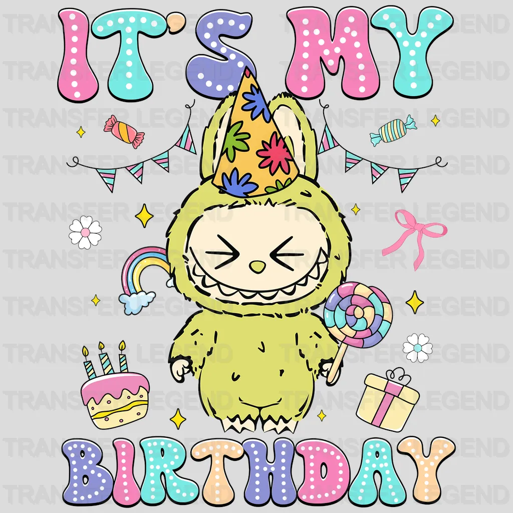 It's My Birthday 2 Labubu Design - DTF Heat Transfers