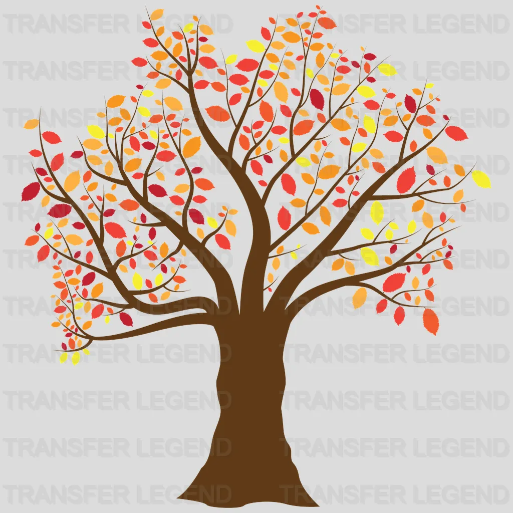 Autumn Tree Fall Design - DTF heat transfer - transferlegend