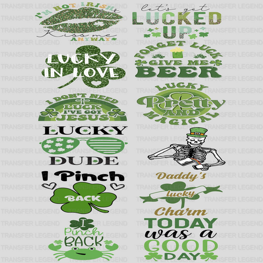 St. Patrick's Day Premade Gang sheet - 12 PCS 10 INCH - transferlegend