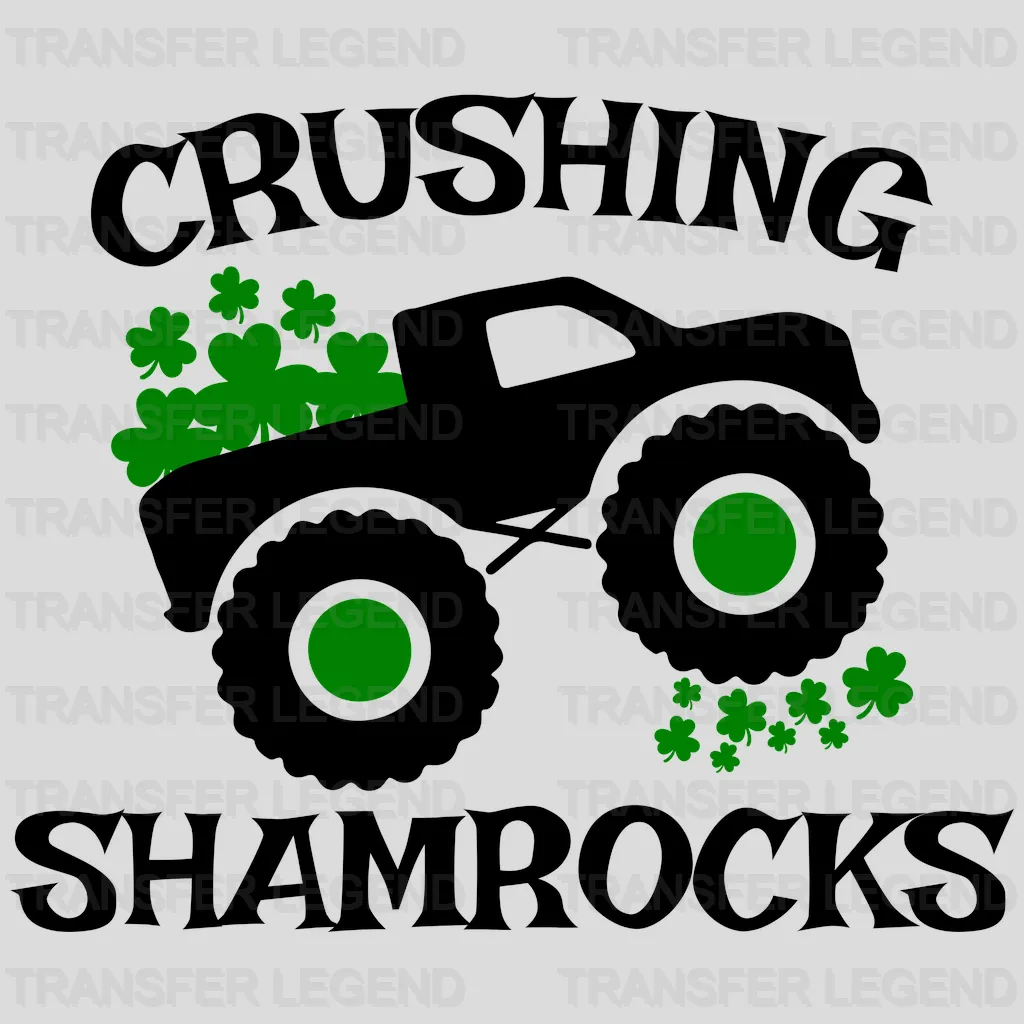 Crushing Shamrocks St. Patrick's Day Design - DTF heat transfer - transferlegend