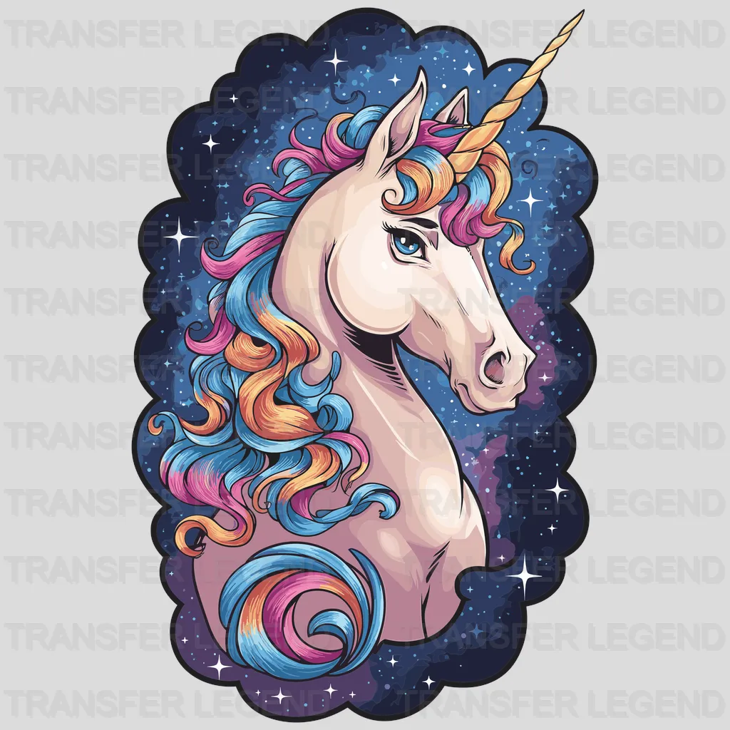 Shining Star Unicorn Design - DTF Heat Transfers - transferlegend