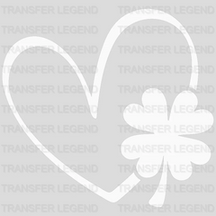 Heart St. Patrick's Day Design - DTF heat transfer - transferlegend