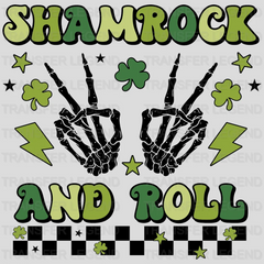 Shamrock And Roll St. Patrick's Day Design - DTF heat transfer - transferlegend