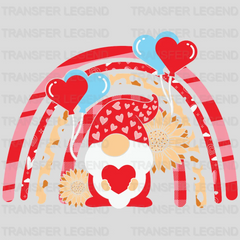 HEART RAINBOW GNOME - DTF heat transfer - transferlegend