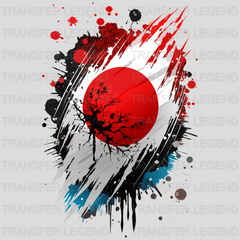 Japan Flag Design - DTF Heat Transfer - transferlegend