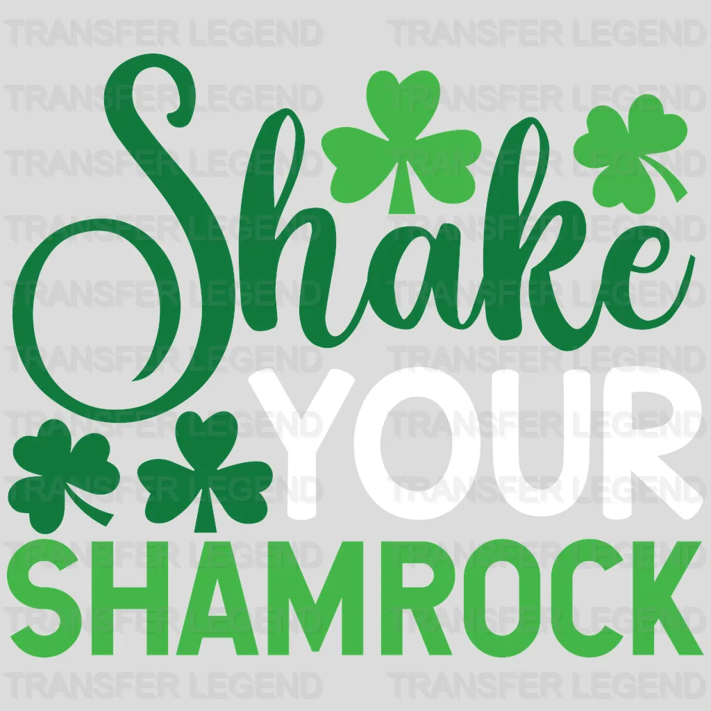 Shake Your Shamrock St. Patrick's Day Design - DTF heat transfer - transferlegend