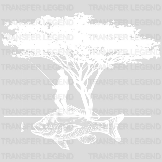 Waiting For The Big Fish - Fish Design DTF Heat Transfer - transferlegend