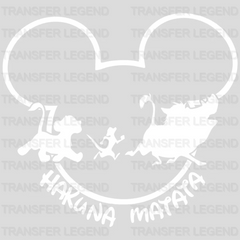 Hakuna Matata Mickey Head Design - DTF heat transfer - transferlegend