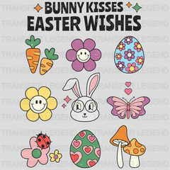 Bunny Kisses Easter Wishes Easter Design - DTF heat transfer - transferlegend