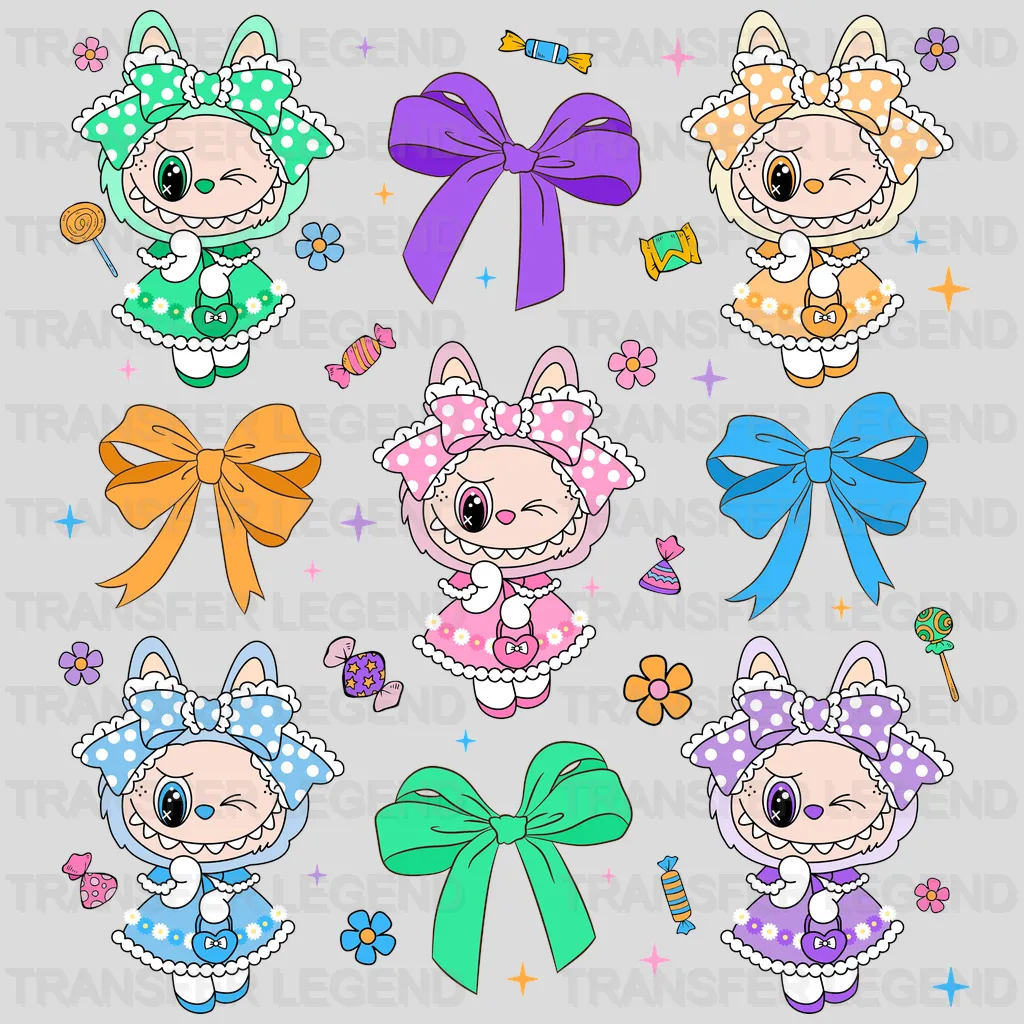Naaasty Girls Labubu Design - DTF Heat Transfers