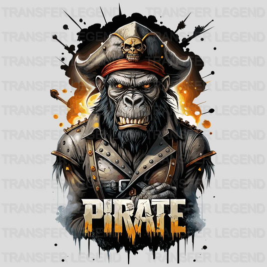 Kong Monkey Pirate Design - DTF Heat Transfer - transferlegend