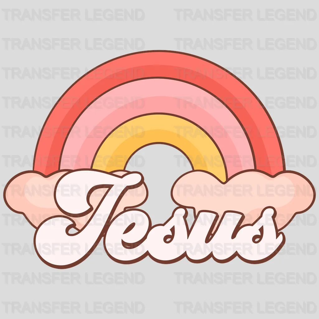 Jesus Rainbow Easter Design - DTF heat transfer - transferlegend