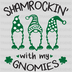 Shamrockin' With My Gnomies St. Patrick's Day Design - DTF heat transfer - transferlegend