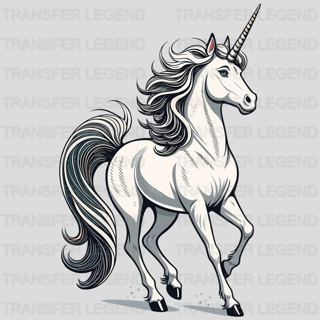Best In Town Unicorn Design - DTF Heat Transfers - transferlegend
