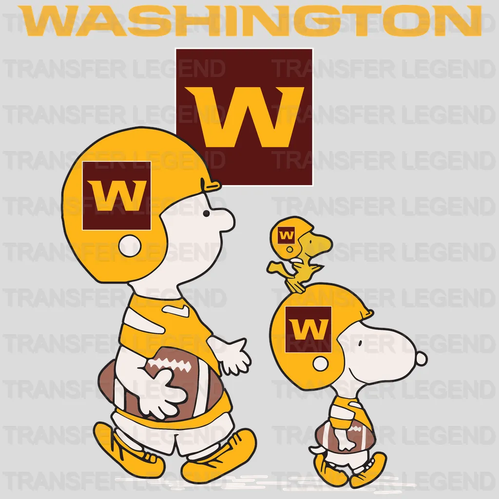 Washington Football Team Kids Chat Bubble Graphic NFL Design - DTF Heat Transfer