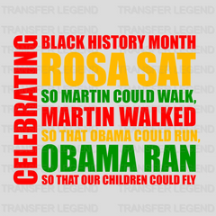 Celebrating Black History Month - BLM design DTF heat transfer - transferlegend