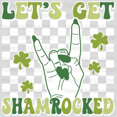 Let's Get Shamrocked St. Patrick's Day Design - DTF heat transfer - transferlegend