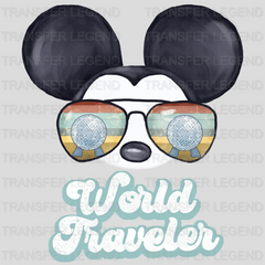 Disney World Traveler Mickey And Minnie Aviator Sunglasses Design - DTF heat transfer - transferlegend