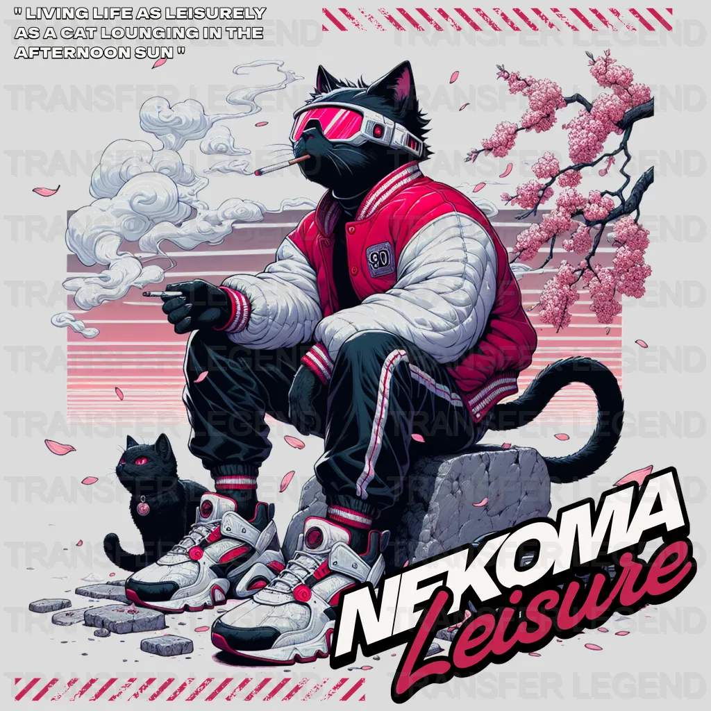 Nekoma Leisure Streetwear Design - DTF Heat Transfer - transferlegend