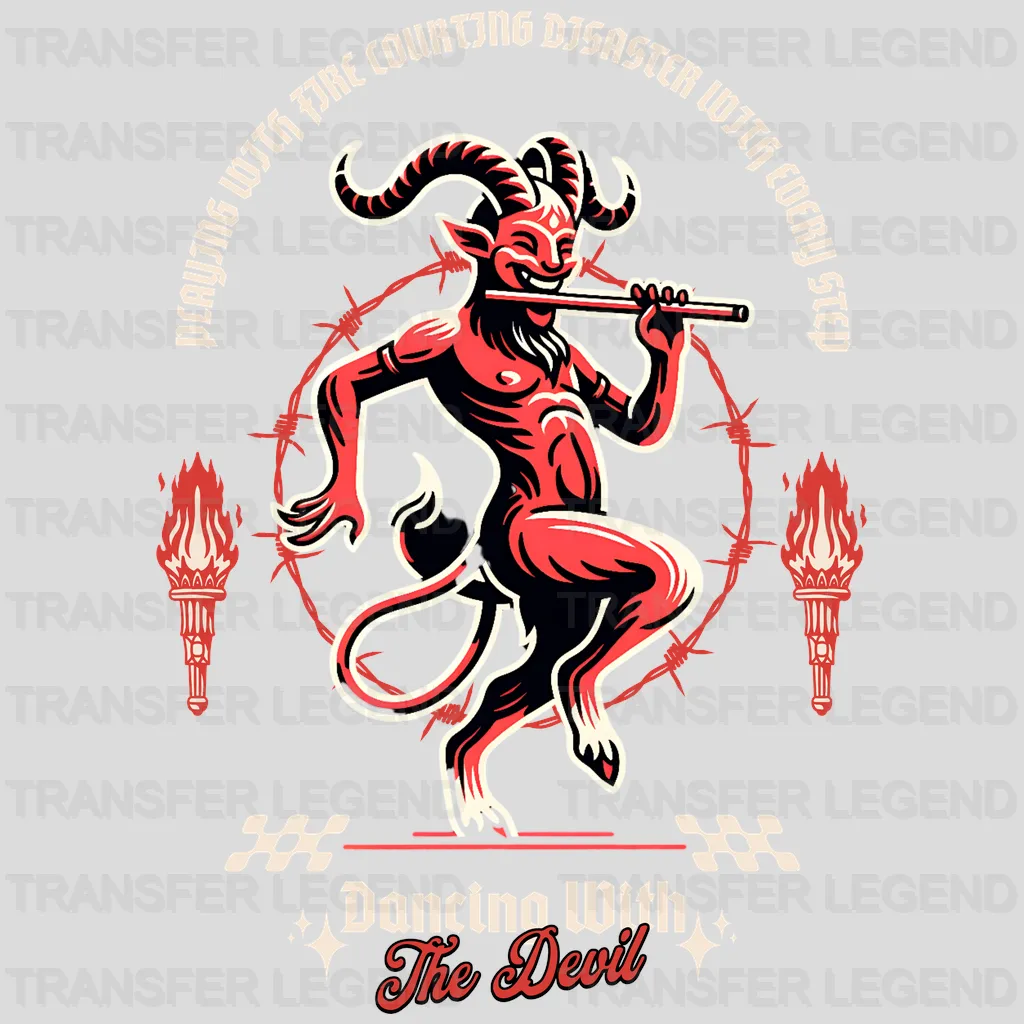 Dancing With The Devil Streetwear Design - DTF Heat Transfer - transferlegend