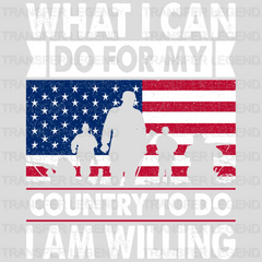 I Am Willing- Memorial Day DTF Transfer - transferlegend