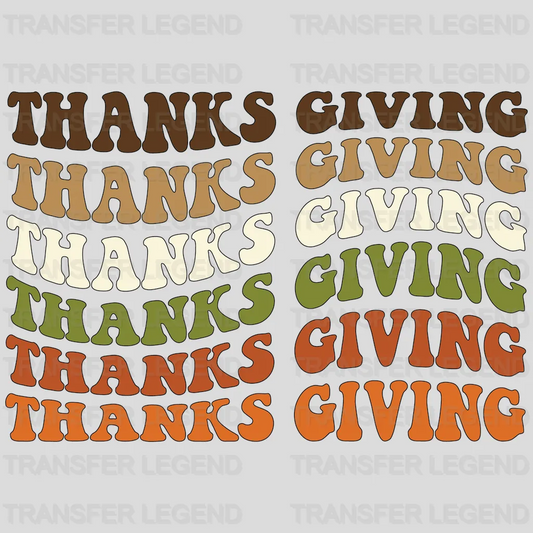 Thanksgiving Thanksgiving Design - DTF heat transfer - transferlegend