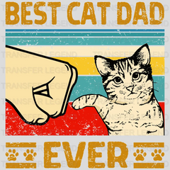 Best Cat Dad Ever Design - DTF heat transfer - transferlegend