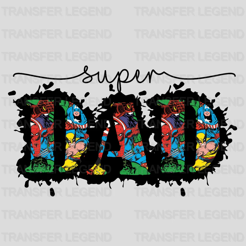 Super Dad Design - DTF heat transfer - transferlegend