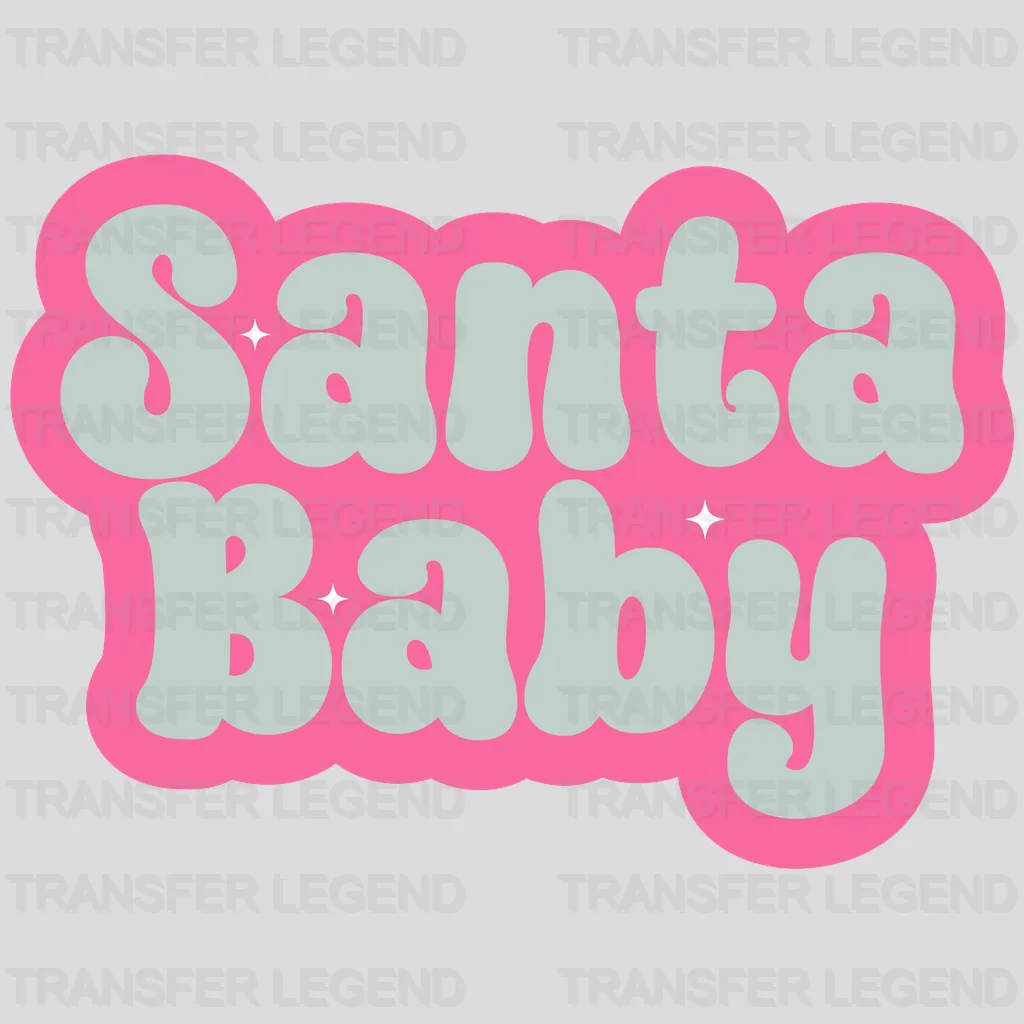 SANTA BABY Christmas Design - DTF heat transfer - transferlegend