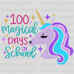 100 Magical Days Of School - DTF heat transfer - transferlegend