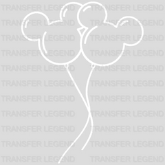 Disney Mickey Head Balloons Design - DTF heat transfer - transferlegend