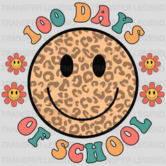 Smiley Face 100 Days 100 Days School Design - DTF heat transfer - transferlegend