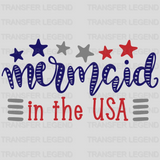 Mermaid in The USA DTF Transfer - transferlegend