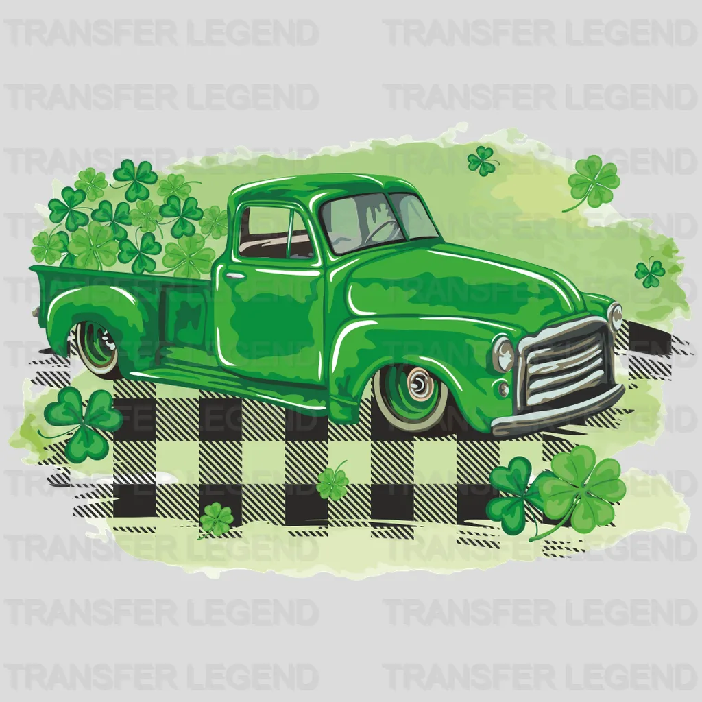 Truck St. Patrick's Day Design - DTF heat transfer - transferlegend