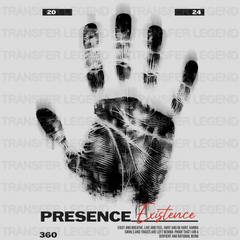 Presence Existence Streetwear Design - DTF Heat Transfer - transferlegend