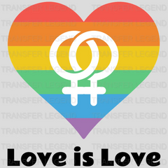 Love Is Love Rainbow Heart - LGBT - Lgbt Support - PRIDE Design - DTF heat transfer - transferlegend