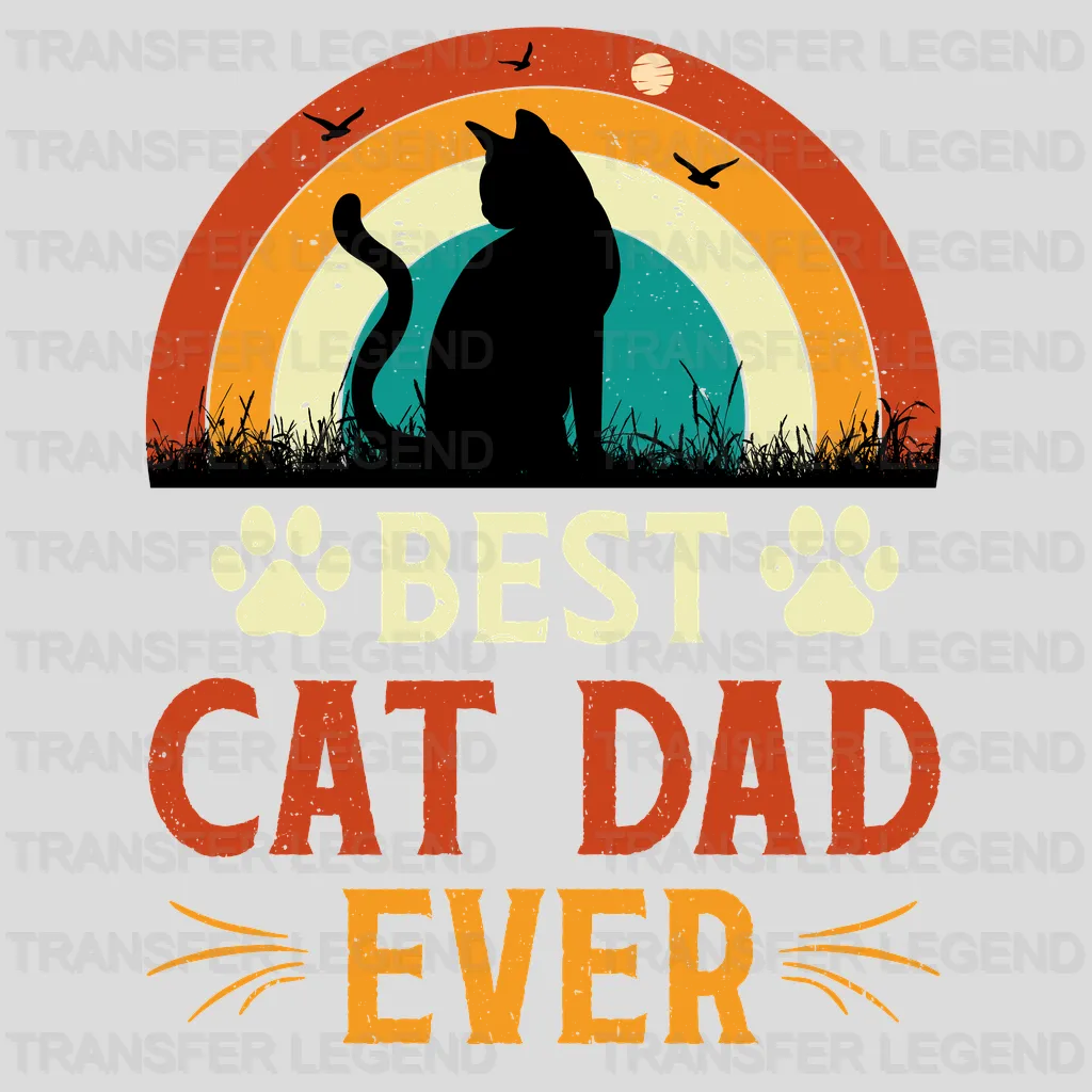 Best Cat Dad Ever Design - DTF heat transfer - transferlegend