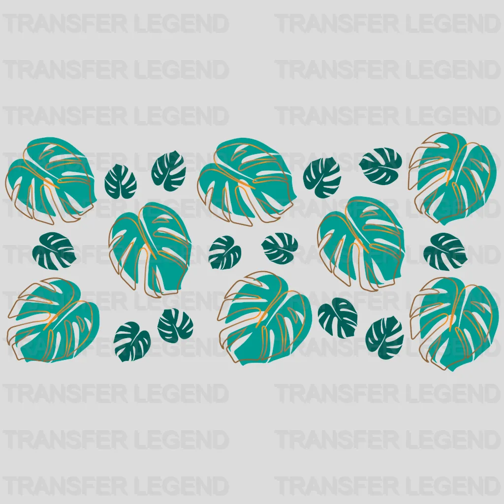 Palm Leaves UV DTF Transfer Cup Wrap UV DTF Sticker - transferlegend