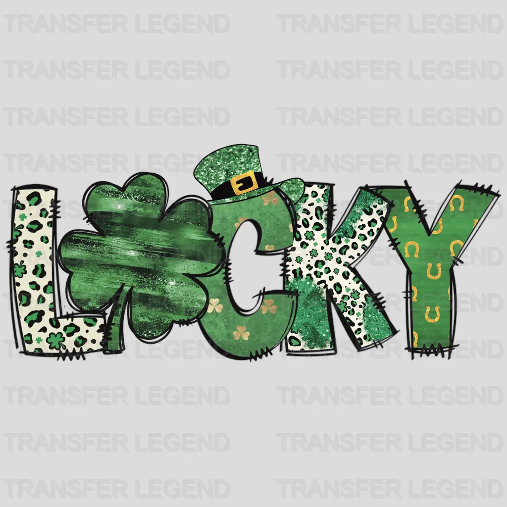 Lucky St. Patrick's Day Design - DTF heat transfer - transferlegend