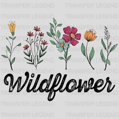 Wild Flower design- DTF heat transfer - transferlegend