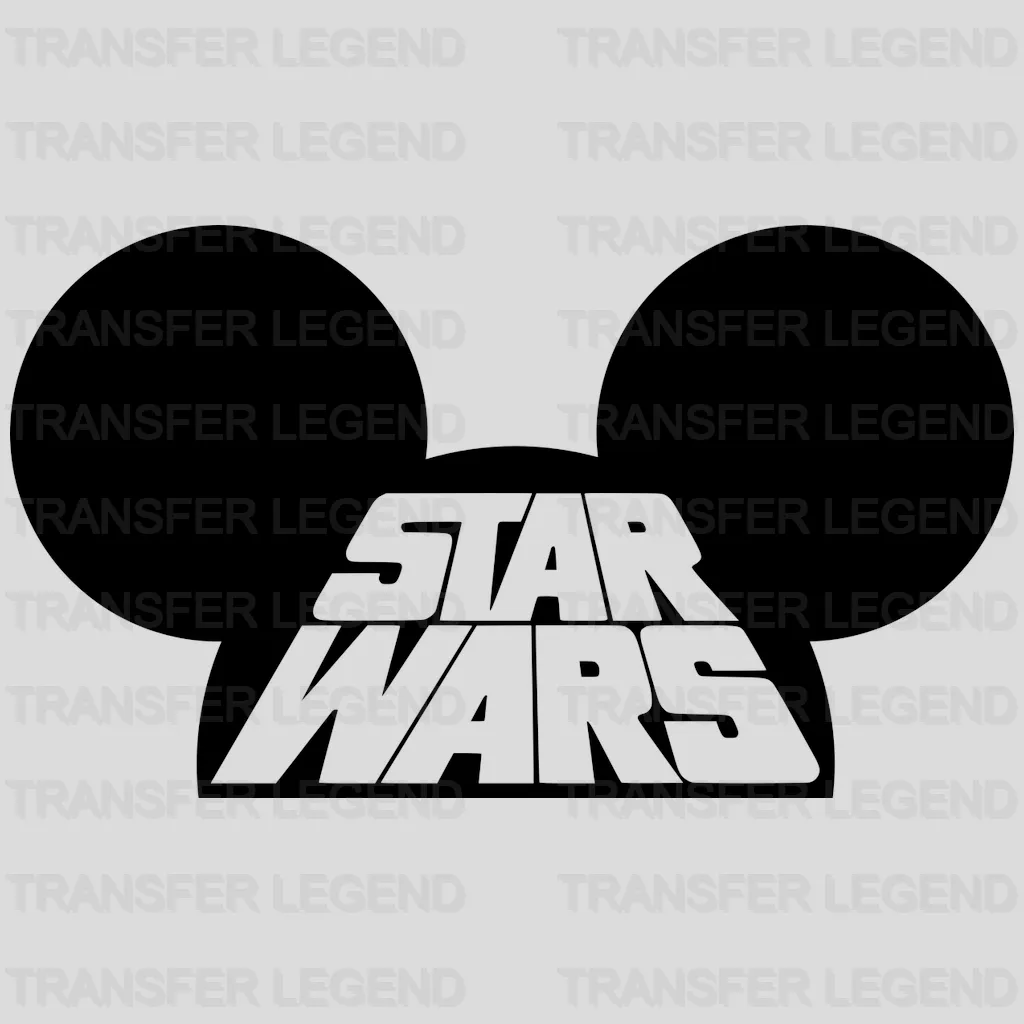 Star Wa Micky And Minnie Head Design - DTF heat transfer - transferlegend