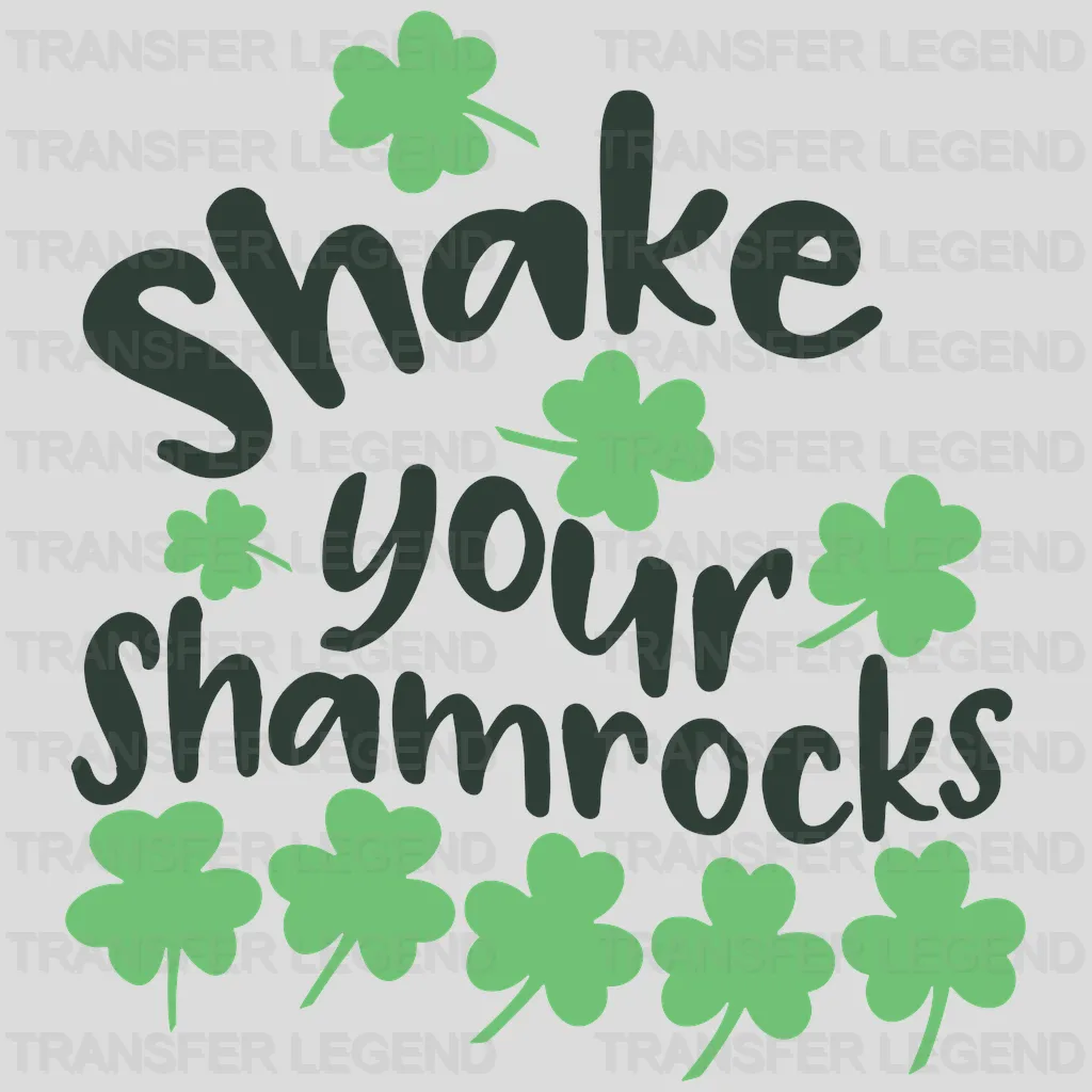 Shake Your Shamrocks St. Patrick's Day Design - DTF heat transfer - transferlegend