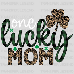 One Lucky Mom St. Patrick's Day Design - DTF heat transfer - transferlegend