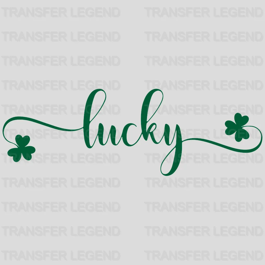 Lucky St. Patrick's Day Design - DTF heat transfer - transferlegend