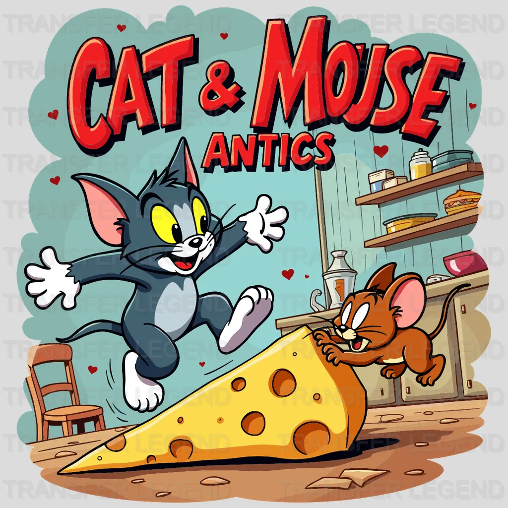 Cat & Mouse Disney Designs - DTF Heat Transfers