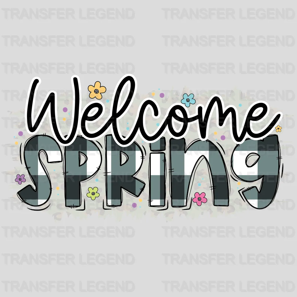Welcome Spring Easter Design - DTF heat transfer | Transfer Legend