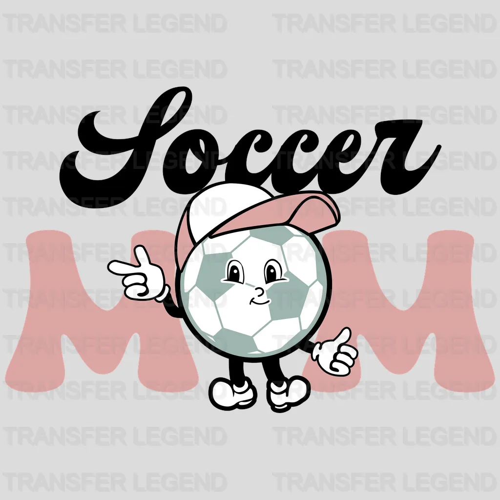 Soccer Ball Mom DTF Transfer - transferlegend