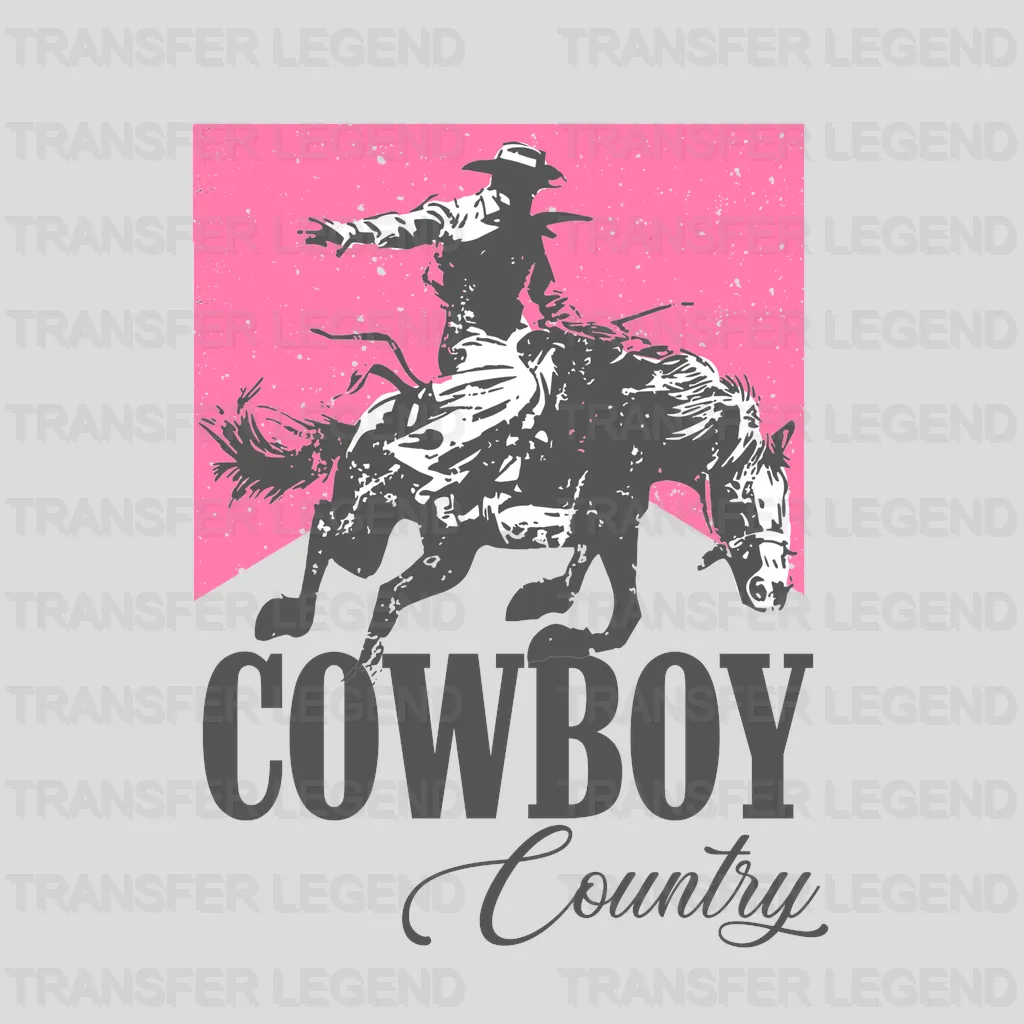 Cowboy Country - Rodeo Houston DTF Transfer - transferlegend