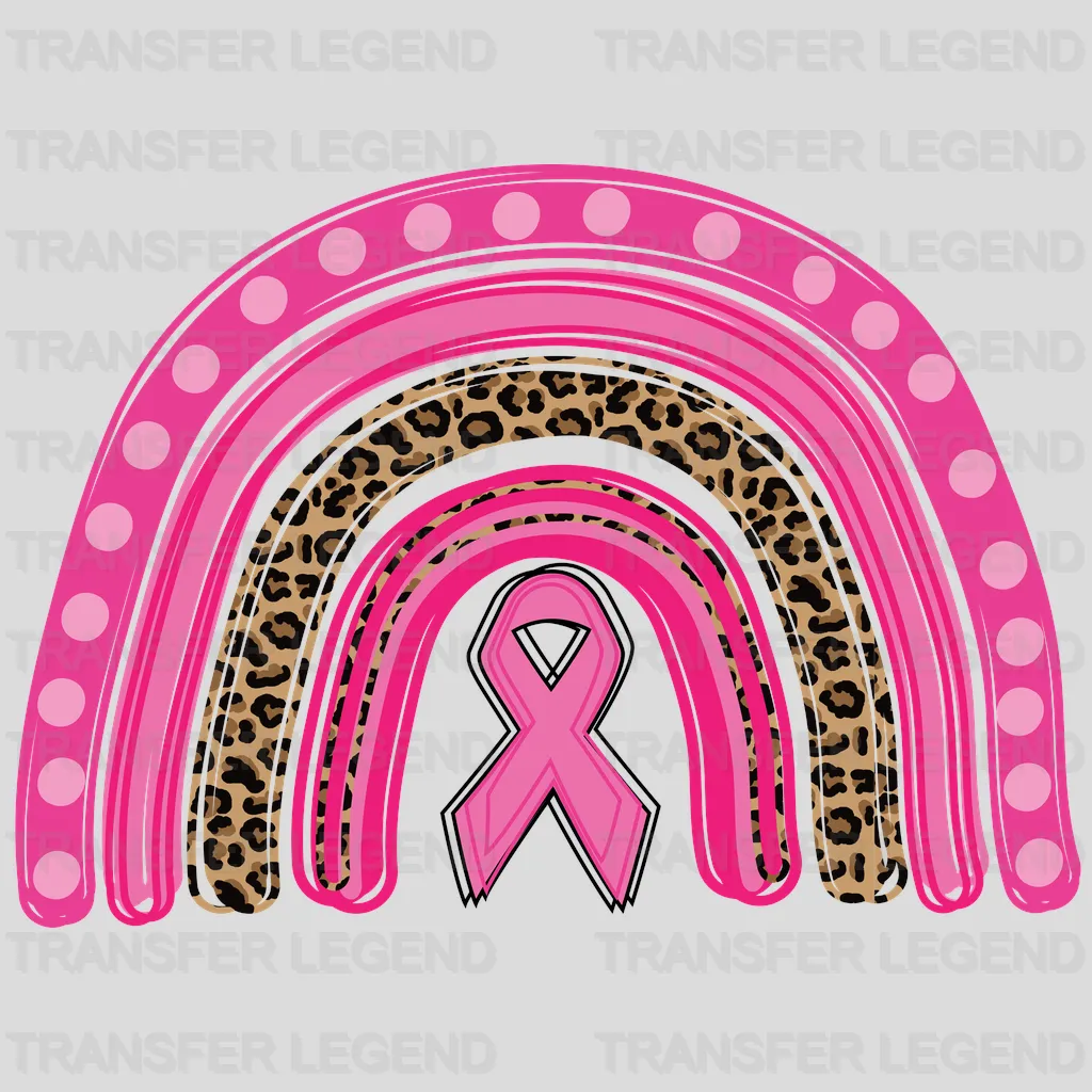 Pink Rainbow Cancer Awareness Design - DTF heat transfer - transferlegend