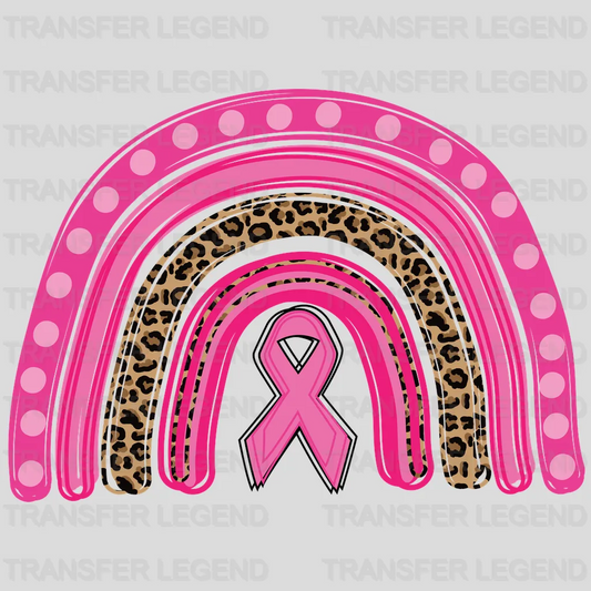 Pink Rainbow Cancer Awareness Design - DTF heat transfer - transferlegend